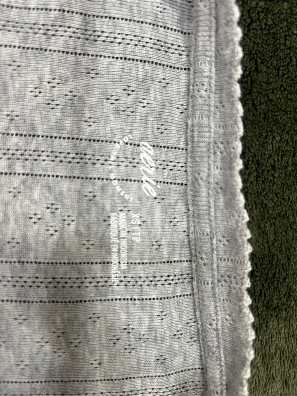 Light Gray Ribbed Button-Front Women's Cardigan - Picture 2 of 3